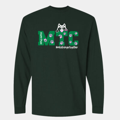 Adult DryBlend® 50/50 Long Sleeve T-Shirt full color logo Thumbnail